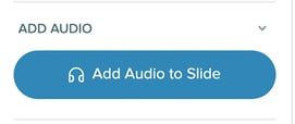 Add audio to slide button
