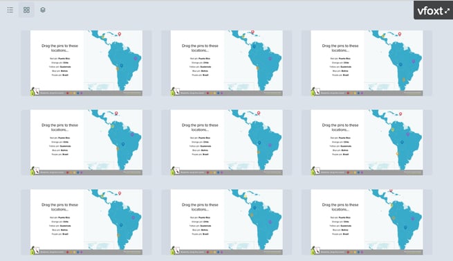 Draggable, map, grid on projector (2)
