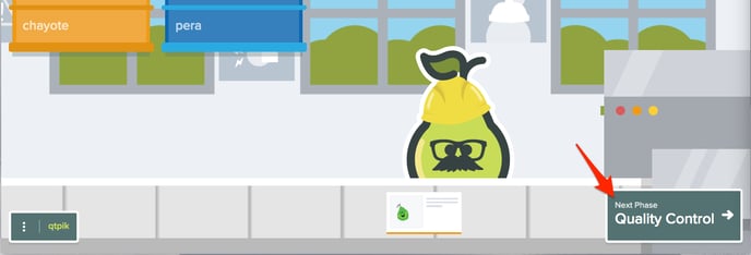 FF, production phase, arrow on quality control