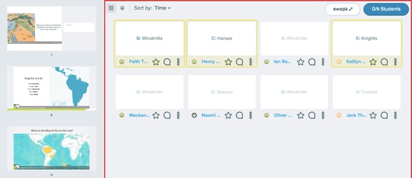 Multiple choice, dashboard, grid layout