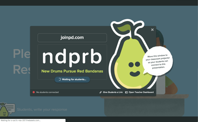 Pear Pop, projector, join instructions