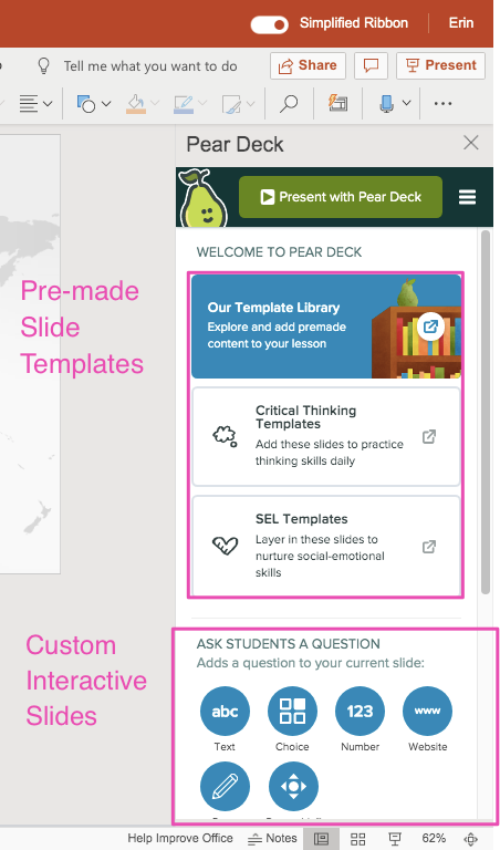 Ppt sidebar, slide templates and custom interactive slides, highlighted