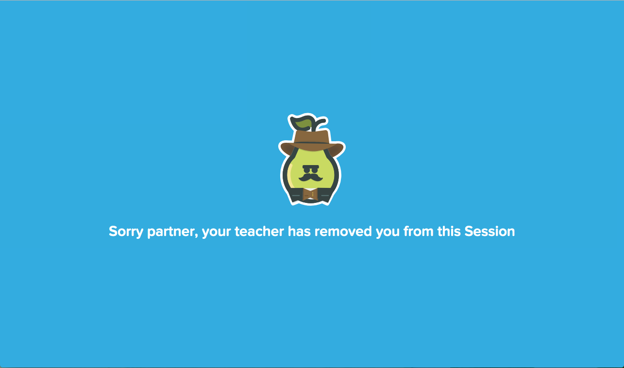 Blocked student, student view