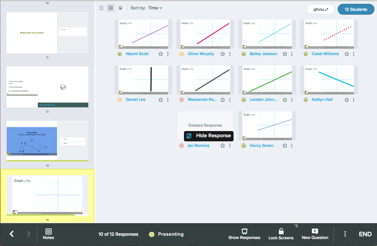 Drawing, graph, grid in dashboard + hide response (2)