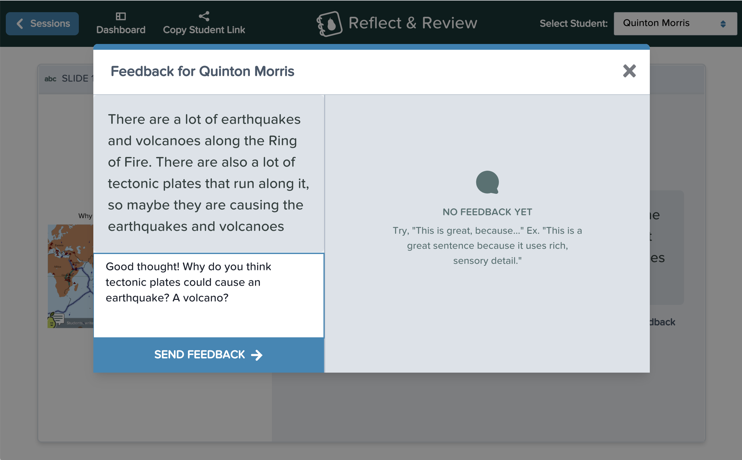 Reflect & review, leave feedback